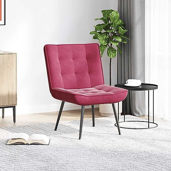 vidaXL Relaxsessel Relaxsessel Weinrot 64x74x84 cm günstig online kaufen