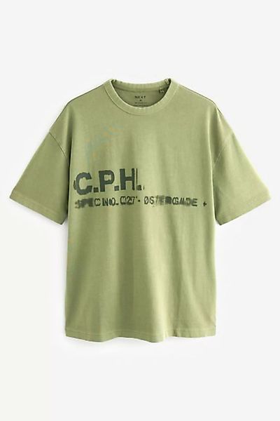 Next Print-Shirt Stückgefärbtes Relaxed Fit T-Shirt, Copenhagen (1-tlg) günstig online kaufen