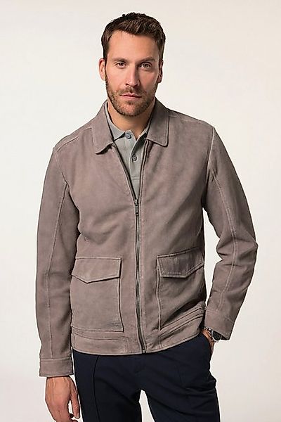 JP1880 Lederjacke Lederjacke Leder Lammvelours Rückenbadge bis 7 XL günstig online kaufen