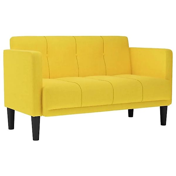 vidaXL Zweisitzer-Sofa Gelb 111 cm Stoff 4100567 günstig online kaufen