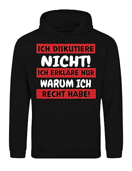 Youth Designz Kapuzenpullover "Ich diskutiere nicht" günstig online kaufen