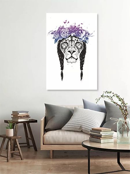 Poster / Leinwandbild - King Of Lions günstig online kaufen