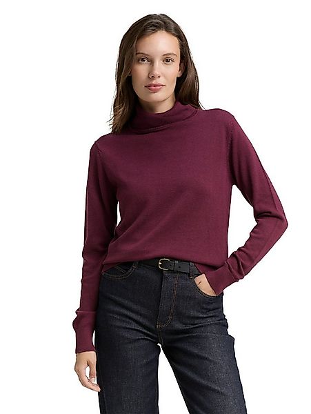 TOM TAILOR Rollkragenpullover mit Rippbündchen günstig online kaufen