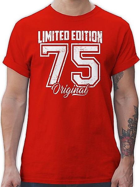 Shirtracer T-Shirt Limited Edition 1975 Original Weiß Vintage Fünfzigster 5 günstig online kaufen