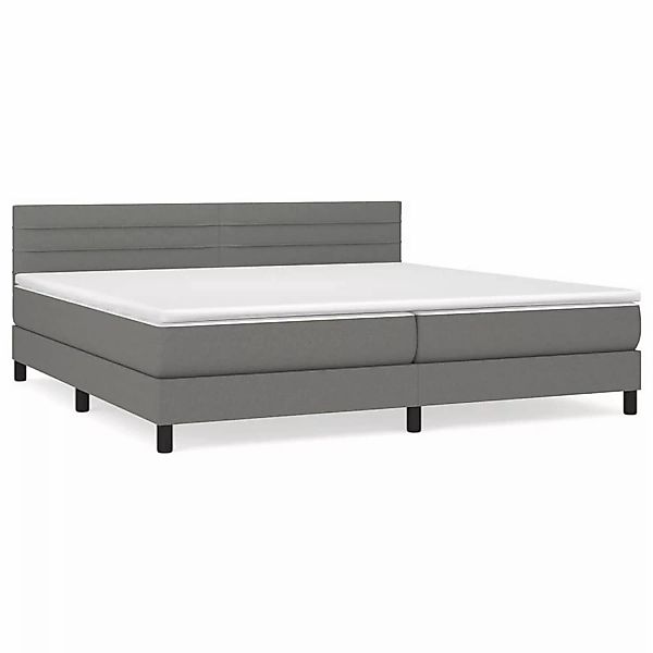 vidaXL Boxspringbett mit Matratze Dunkelgrau 200x200 cm Stoff1373005 günstig online kaufen