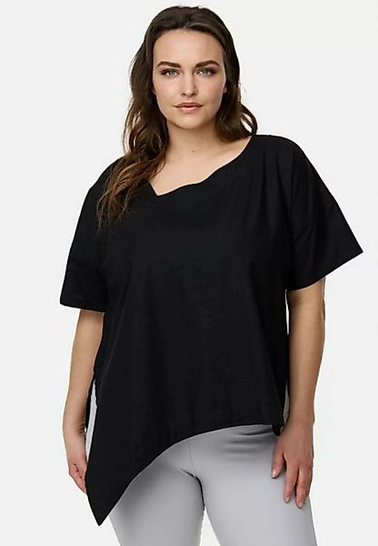 Kekoo Tunikashirt Kurzarm-Shirt in Denim Look aus 100% Baumwolle günstig online kaufen