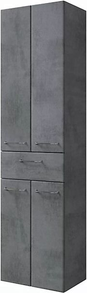 Saphir Hochschrank Quickset 945 Badschrank, 50 cm breit, 4 Türen, 1 Schubla günstig online kaufen