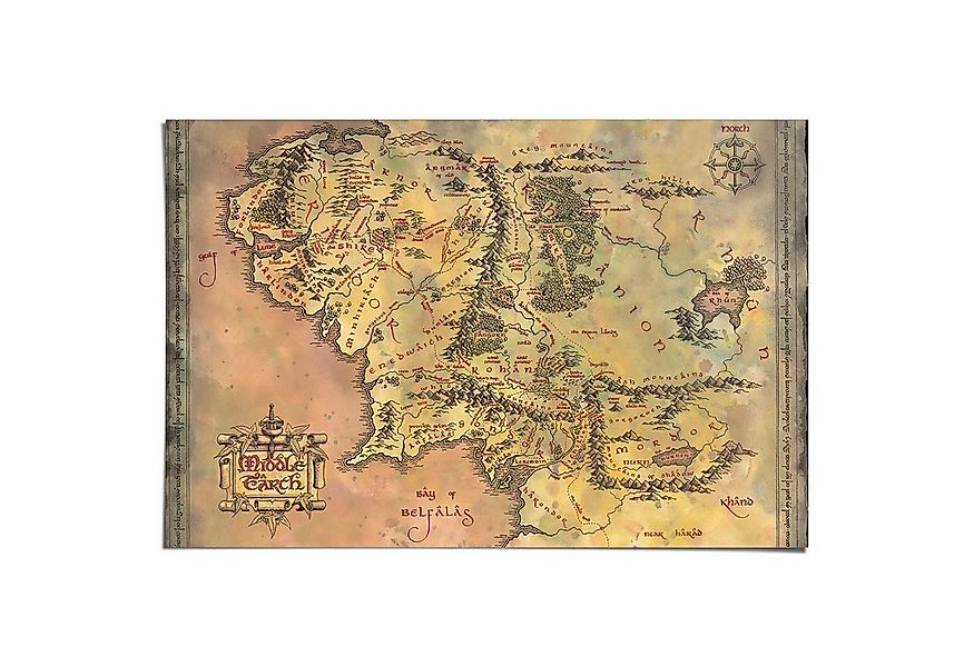 Reinders! Poster Lord of the Rings - middle earth günstig online kaufen