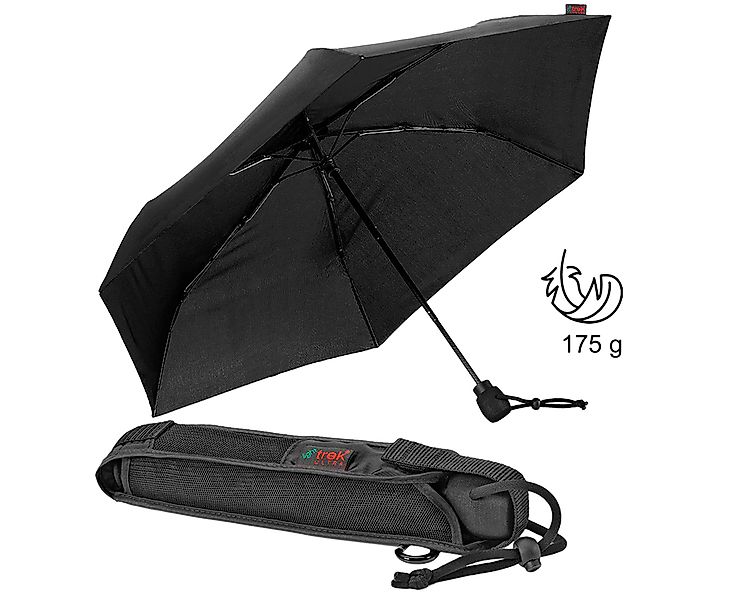 EuroSCHIRM® Taschenregenschirm light trek® ultra, schwarz, günstig online kaufen