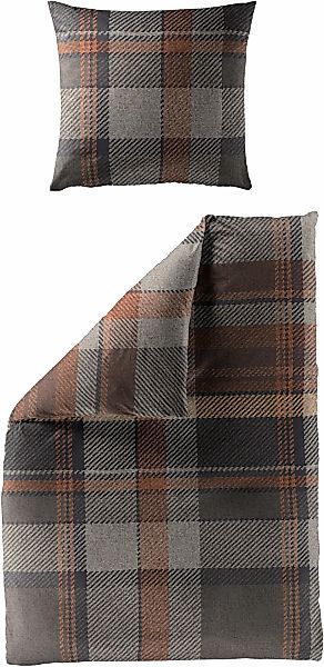 BIERBAUM Bettwäsche "4046" 2 Stk. in Renforcé und Biber aus 100% Baumwolle, günstig online kaufen