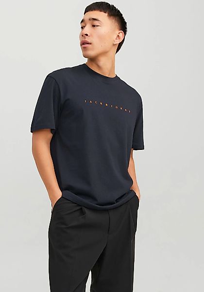 Jack & Jones Rundhalsshirt "JJESTAR mit Pigmentprint und Baumwollgefühl" Ba günstig online kaufen