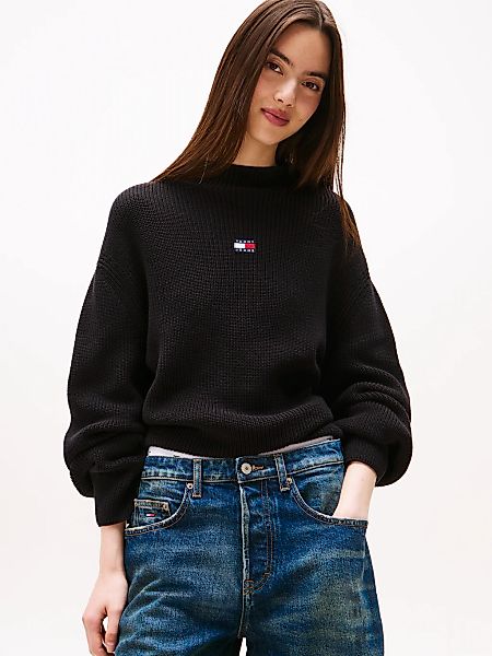 Tommy Jeans Stehkragenpullover "TJW MOCKNECK BADGE SWEATER" günstig online kaufen