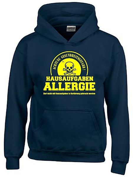 coole-fun-t-shirts Hoodie Hausaufgabenallergie Hoodie Sweatshirt mit günstig online kaufen