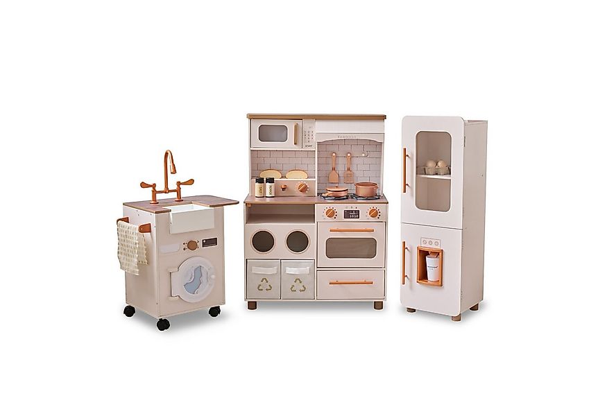 TEAMSON™ KIDS    Spielküche Modulare Holz-Spielküche mit Kühlschrank und Zu günstig online kaufen