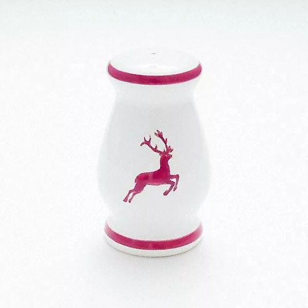 Gmundner Keramik Bordeauxroter Hirsch Pfefferstreuer bauchig h: 8,5 cm günstig online kaufen