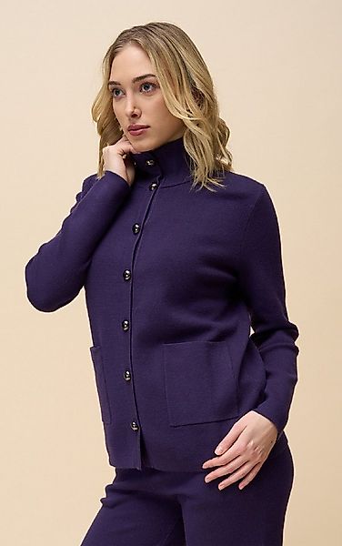 Passioni Strickjacke mit hohem Kragen und Taschen günstig online kaufen