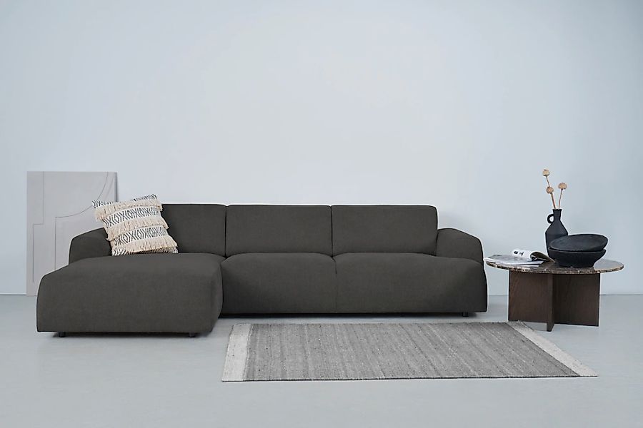 andas Ecksofa "Linkka, Breite 301 cm", L-Form, in einem weichen Chenille-St günstig online kaufen