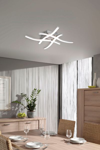 REALITY Leuchten LED Deckenleuchte »Route« LED-Modul 1 Stk. Warmweiß modern günstig online kaufen
