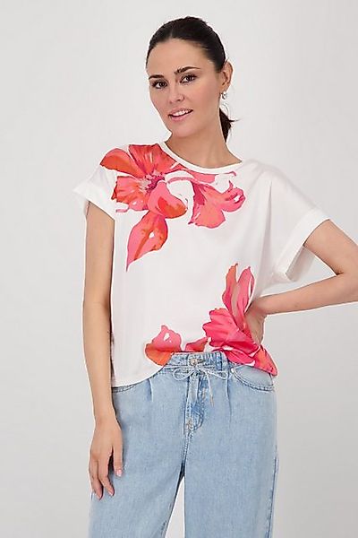 Monari Blusentop Schluse Blume Mit Rundhalsausschnitt günstig online kaufen