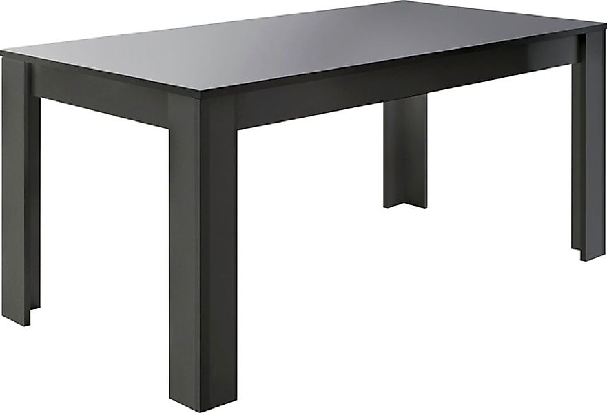 INOSIGN Esstisch »Dama 137x90x79 cm (BxTxH), Esszimmertisch Anthrazit Hochg günstig online kaufen