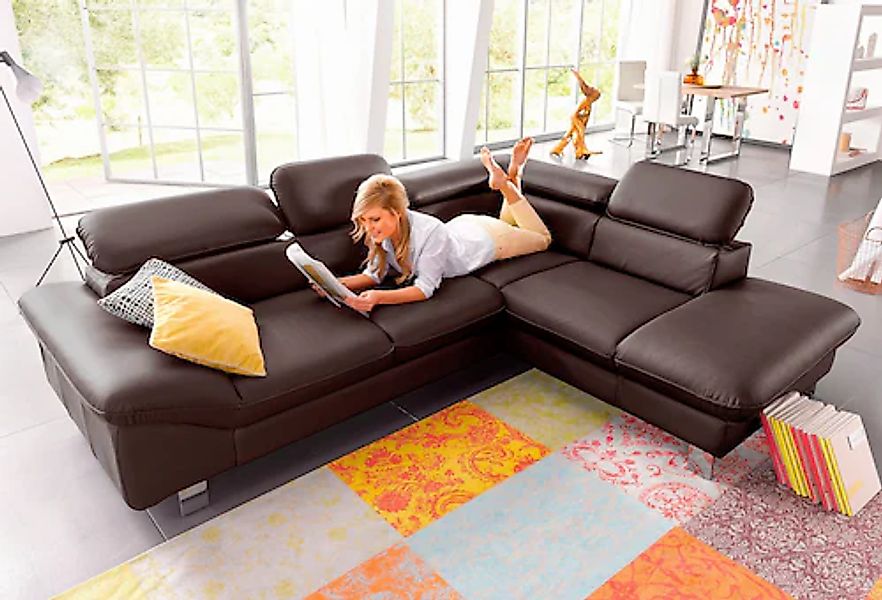 COTTA Ecksofa »Driver L-Form« mit Kopfteilverstellung, wahlweise mit Bettfu günstig online kaufen