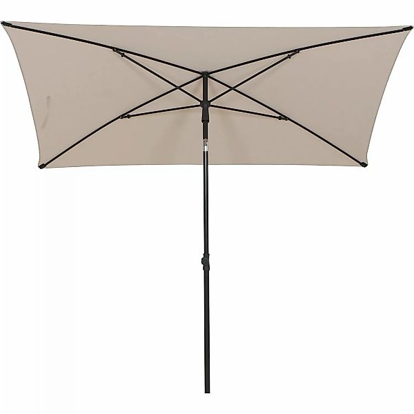 Siena Garden Marktschirm City 210 cm x 140 cm Natur mit Neigungsfunktion günstig online kaufen