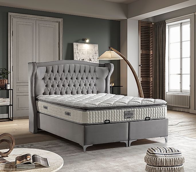 Villa Möbel Boxspringbett Sidelya (Bett Set), günstig online kaufen
