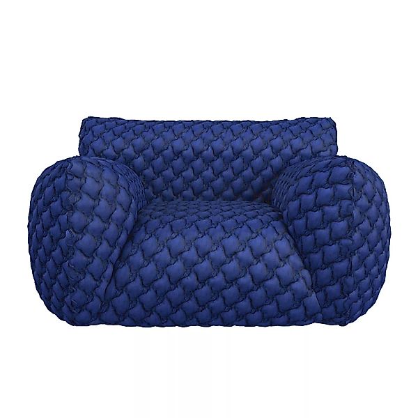 Gervasoni - Nuvola 09 Sessel - blau/Stoff 3D Blu/BxHxT 145x85x110cm günstig online kaufen