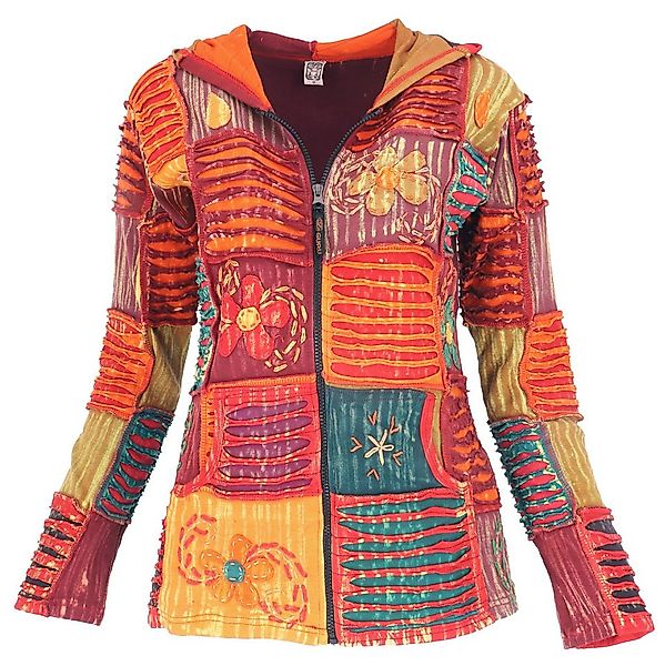 Guru-Shop Langjacke Bunte Patchwork Jacke, Boho Unikat Hippie Jacke.. alter günstig online kaufen