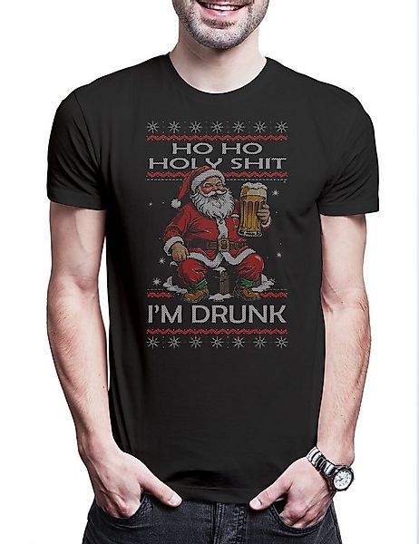 Urban Backwoods Print-Shirt Holy Shit I Am Drunk Christmas Herren T-Shirt M günstig online kaufen