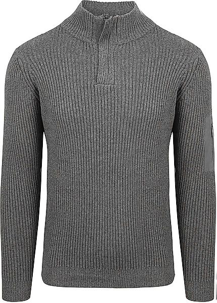 Suitable Mou Half Zip Pullover Anthrazit - Größe L günstig online kaufen