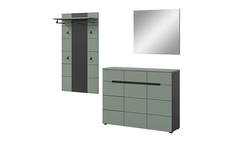 Garderobenkombination   ¦ grau ¦ Maße (cm): B: 215 H: 190 Garderoben & Klei günstig online kaufen