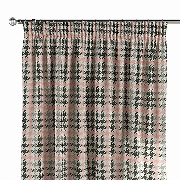 Vorhang mit Kräuselband, rosa-schwarz, SALE (137-75) günstig online kaufen