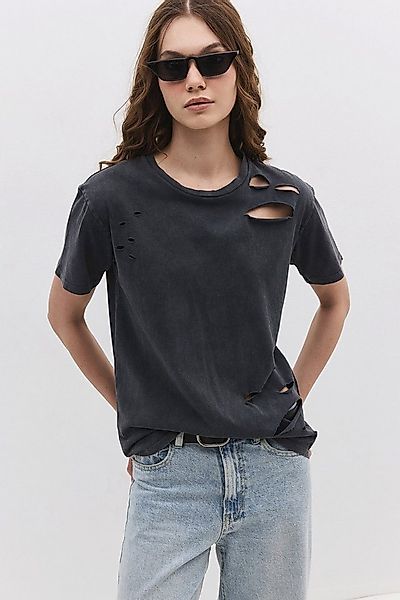 No Matter What T-Shirt Zerrissenes und geschnittenes T-Shirt günstig online kaufen