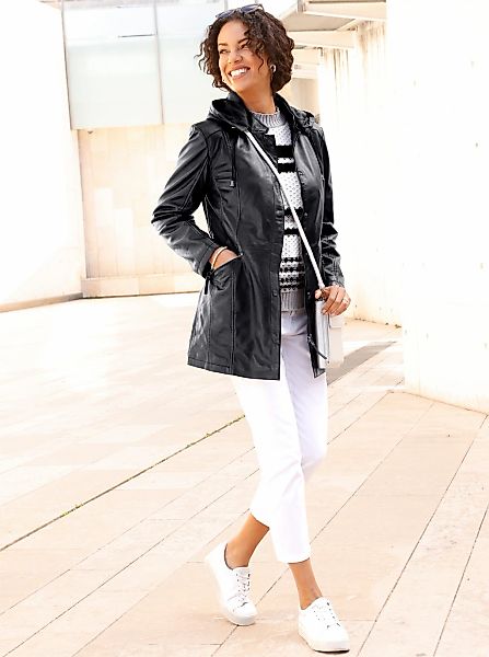Casual Looks Lederjacke, mit Kapuze günstig online kaufen
