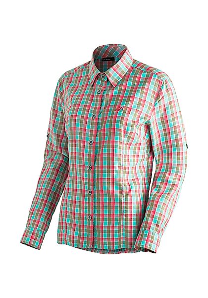Maier Sports Funktionsbluse "Nanni" Damen Bluse, langarm Karobluse für Outd günstig online kaufen