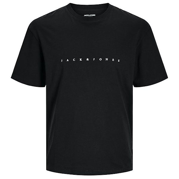 Jack & Jones Rundhalsshirt Jack&Jones T-Shirt XXL JJESTAR schwarz Mini-Prin günstig online kaufen