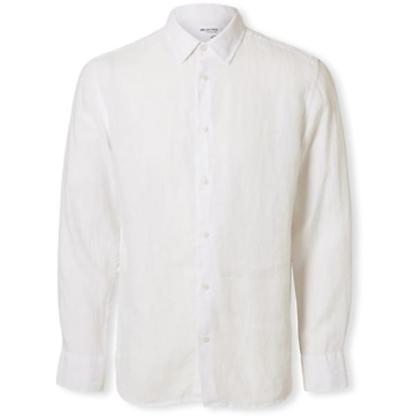 Selected  Hemdbluse Regkylian-Linen Shirt - White günstig online kaufen