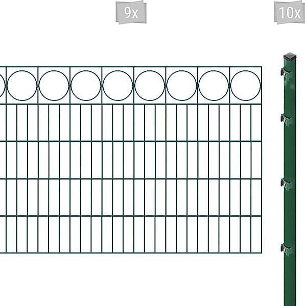 Arvotec Doppelstabmattenzaun »ESSENTIAL 100 zum Einbetonieren "Ring" mit Zi günstig online kaufen