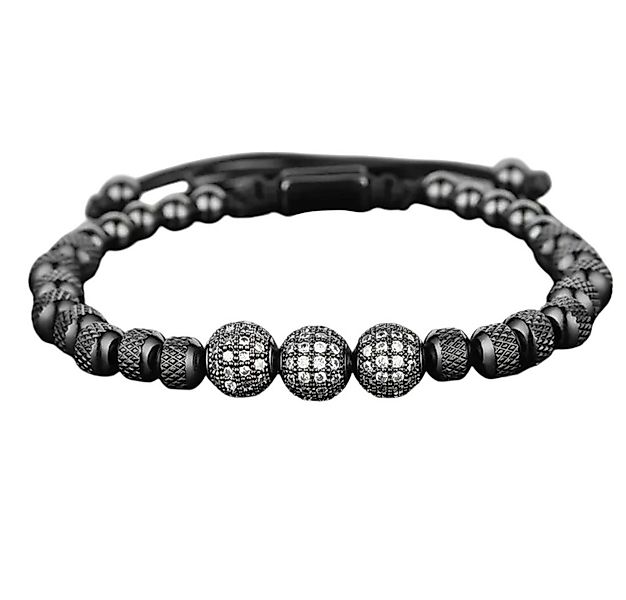 Lale Collection® Armband Set Herren Armband-Set-Edelstahl Schwarz-Gold-Silb günstig online kaufen