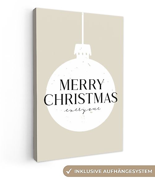 OneMillionCanvasses® Leinwandbild Weihnachten - Weihnachtskugeln - günstig online kaufen