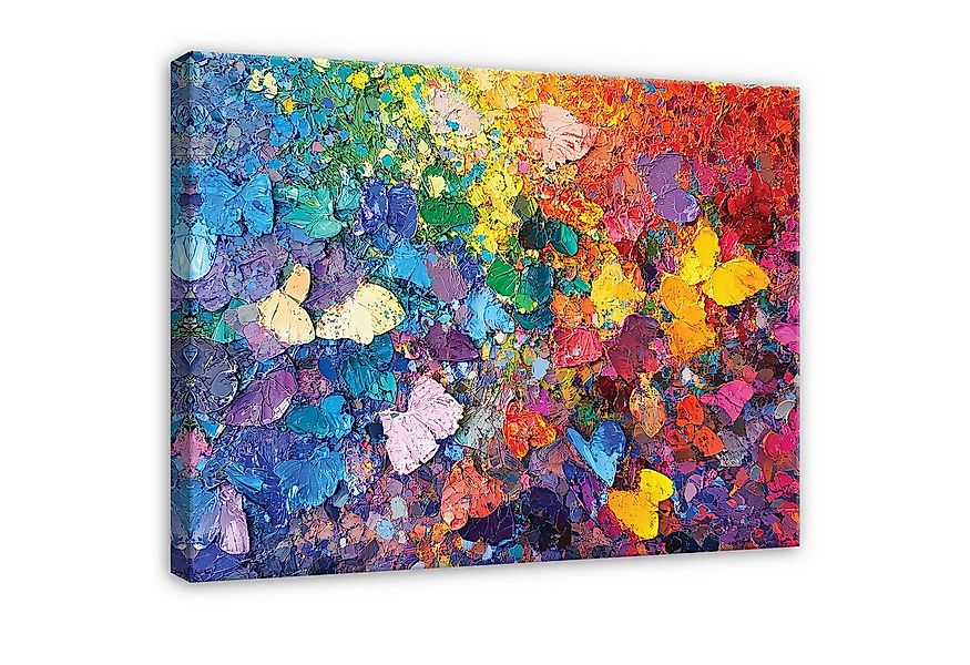Wallarena Leinwandbild Abstrakt Bunt Kunst Modern Wandbilder Wand Deko XXL günstig online kaufen