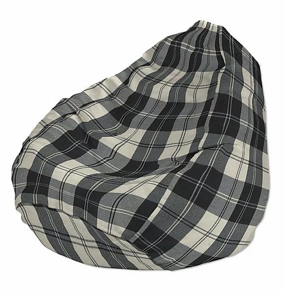 Bezug für Sitzsack, schwarz- weiss, Bezug für Sitzsack Ø60 x 105 cm, Edinbu günstig online kaufen