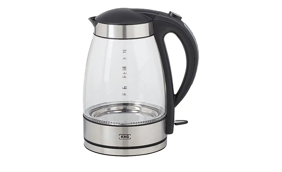 KHG Wasserkocher  WK-176GE ¦ silber ¦ Kunststoff,Edelstahl,Glas ¦ Maße (cm) günstig online kaufen