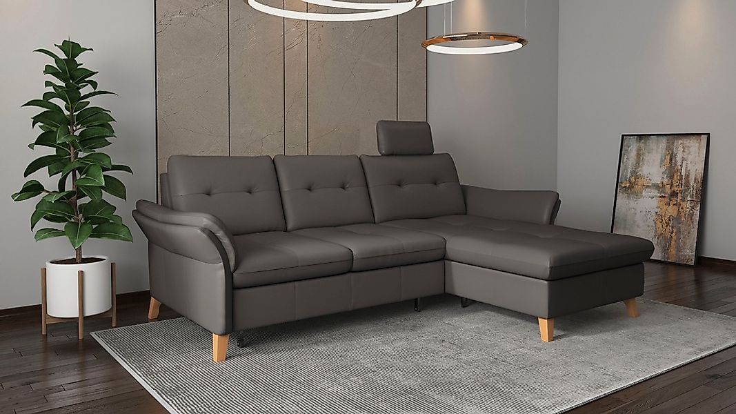 sit&more Ecksofa »Göteborg« Sitztiefenverstellung und Federkern, wahlweise günstig online kaufen