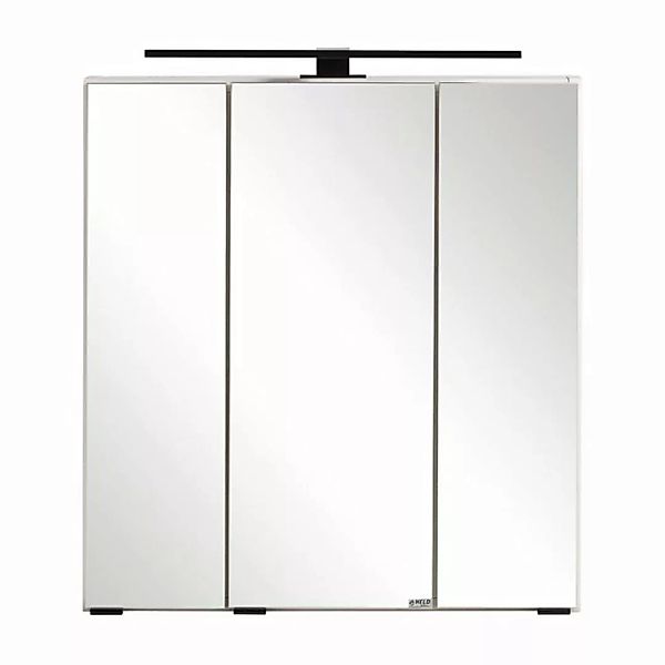 Spiegelschrank 60 cm mit LED-Aufbauleuchte in weiß MARLING-03, B/H/T ca. 60 günstig online kaufen