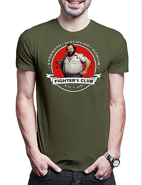 Urban Backwoods Print-Shirt Fighter's Club Bud I Herren T-Shirt Buddy Mücke günstig online kaufen
