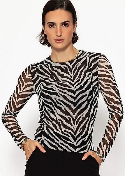 SASSYCLASSY Langarmshirt Animal Print Langarmshirt in günstig online kaufen