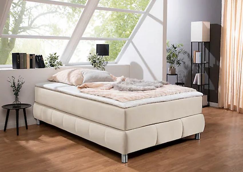andas Boxspringbett "2" Ohne Kopfteil, inkl. Topper, auch in Überlänge 220 günstig online kaufen