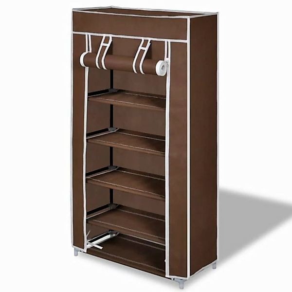 furnicato Schuhschrank Schuhregal Schuhablage 5 Schicht 58 x 28 x 106 cm Br günstig online kaufen